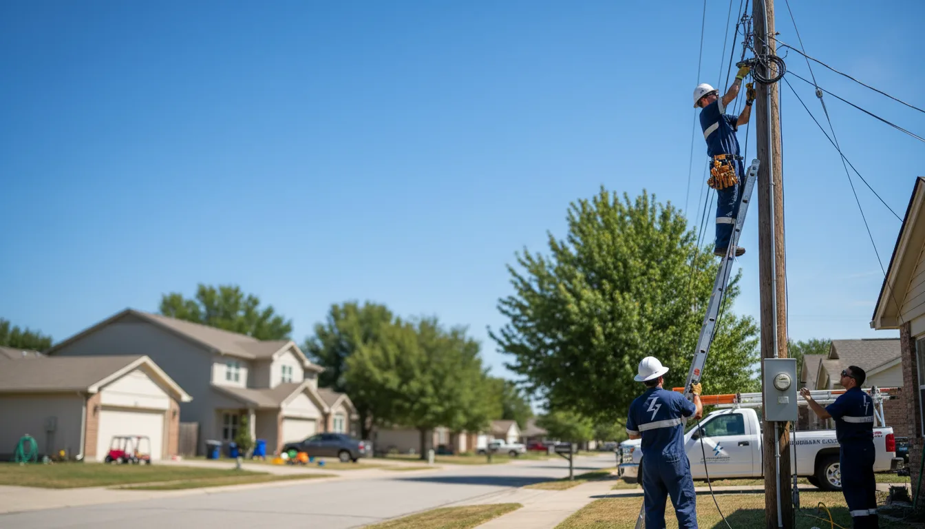 Residential electrician providing installation services in Wetmore, MI